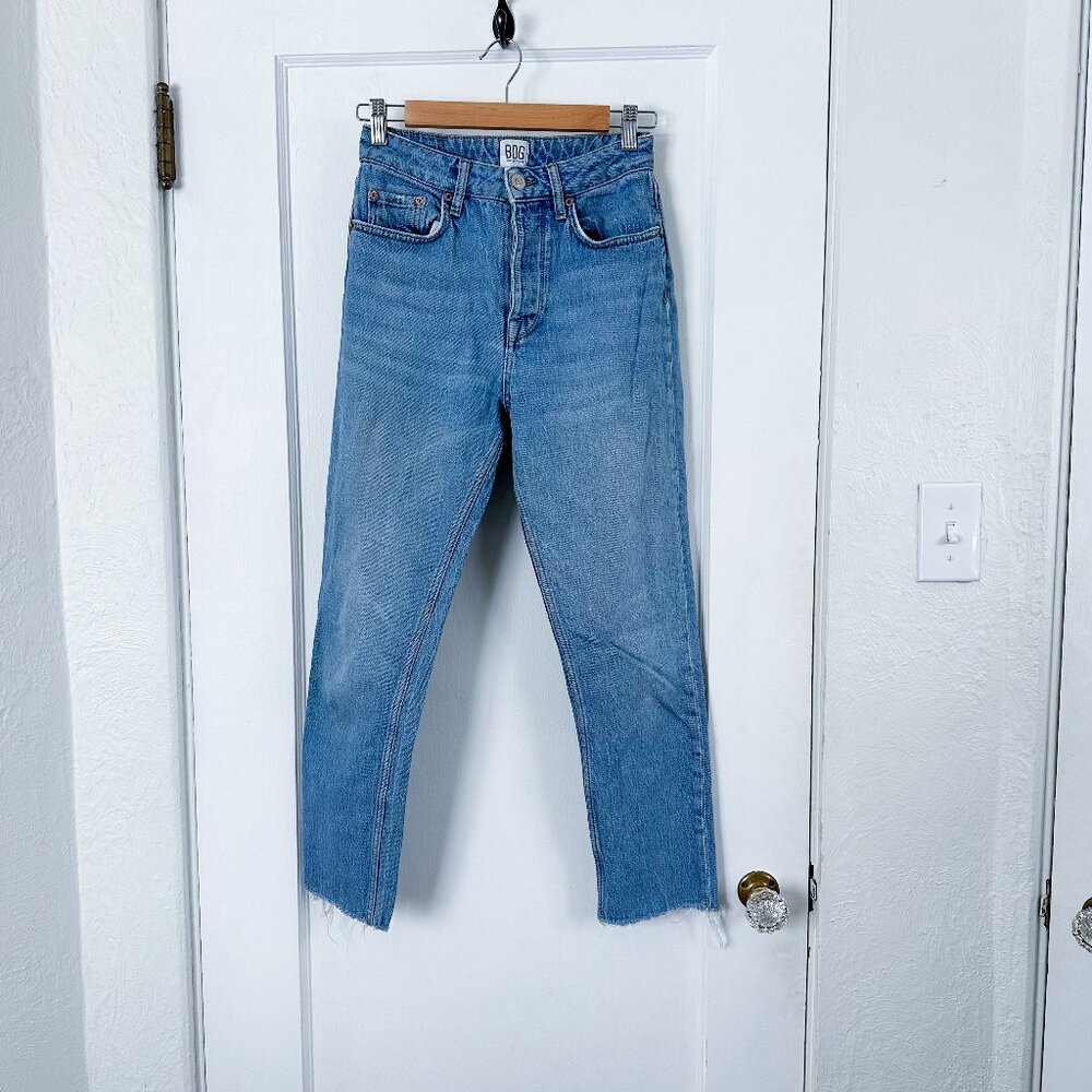 BDG |‎ High Rise Raw Ankle Cropped Dillon Blue Jeans Size 26W - Picture 3 of 6